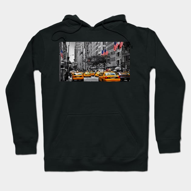 Color in 5th Ave Yellow Cabs plus Stars and Stripes Hoodie by jalfc46